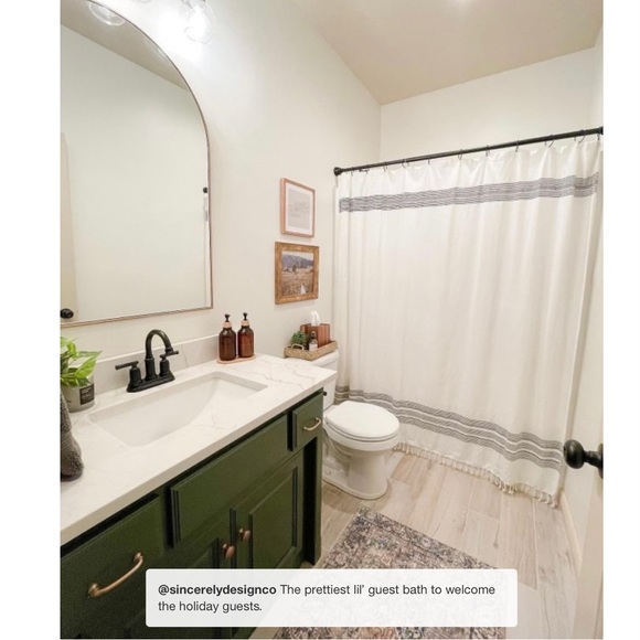 Threshold Striped Fringe Shower Curtain Off-White - Threshold - Picture 4 of 4